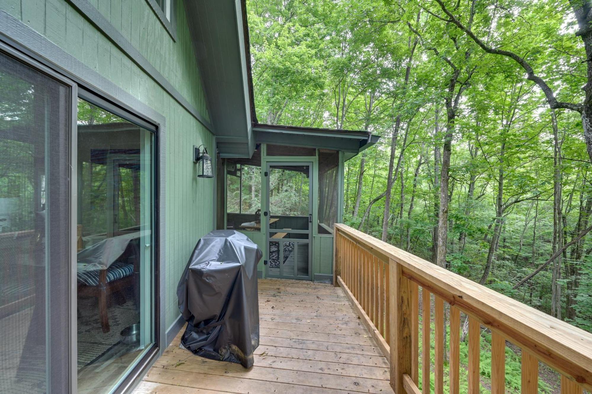 Villa Peaceful Brevard Mountain Cabin Hike, Golf And Swim Exterior foto